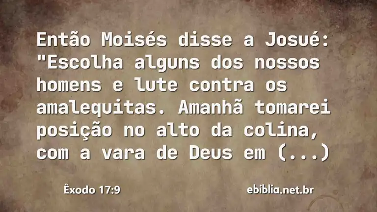 Êxodo 17:9