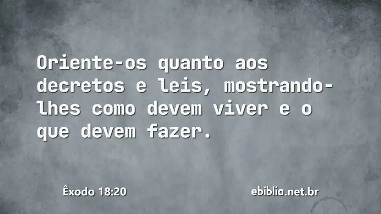 Êxodo 18:20