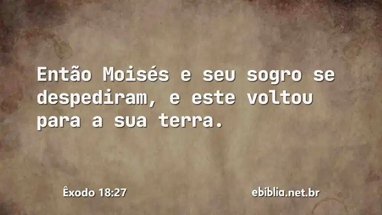 Êxodo 18:27