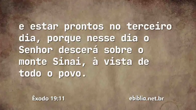 Êxodo 19:11