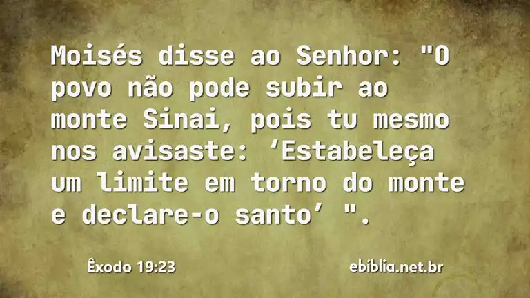 Êxodo 19:23