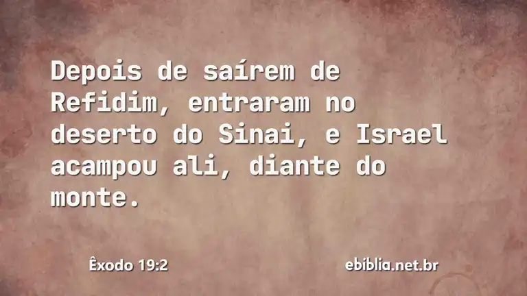 Êxodo 19:2