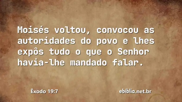 Êxodo 19:7