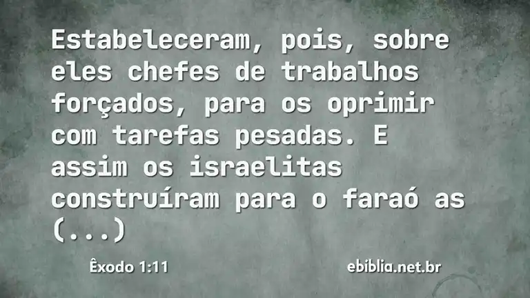 Êxodo 1:11