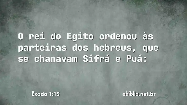 Êxodo 1:15