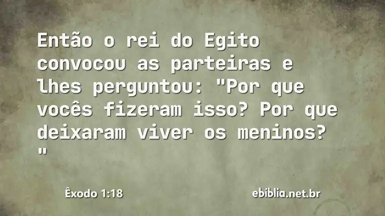 Êxodo 1:18