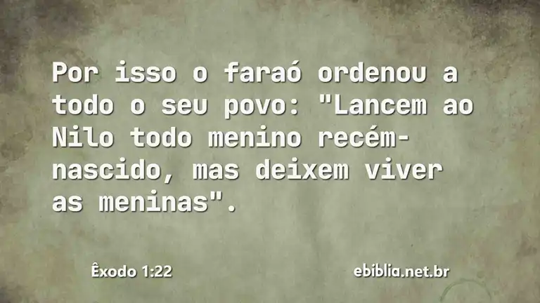 Êxodo 1:22