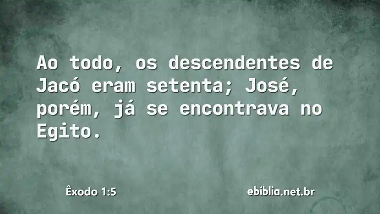 Êxodo 1:5