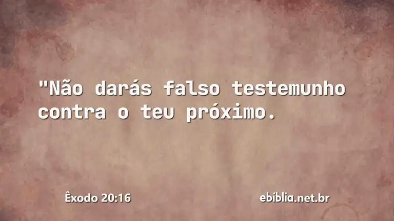 Êxodo 20:16