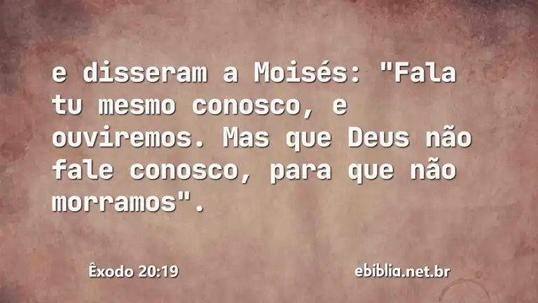 Êxodo 20:19