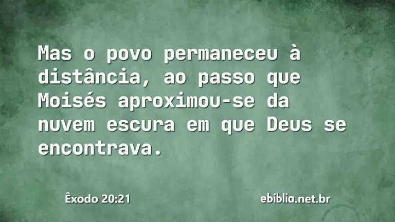 Êxodo 20:21