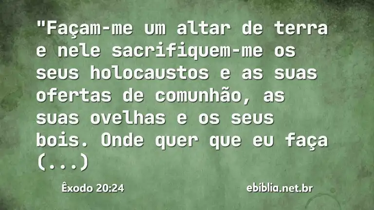 Êxodo 20:24