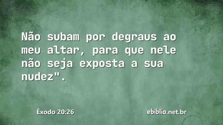 Êxodo 20:26