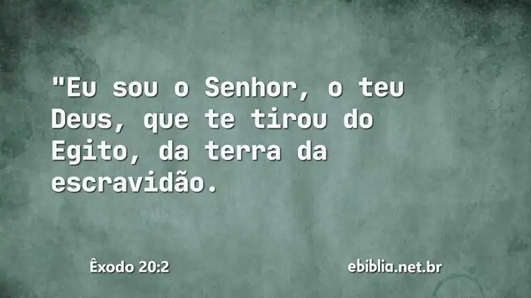 Êxodo 20:2