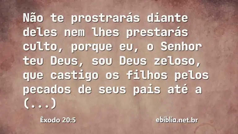 Êxodo 20:5