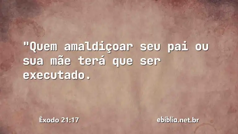 Êxodo 21:17