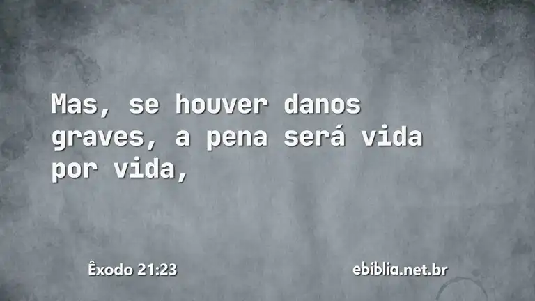 Êxodo 21:23