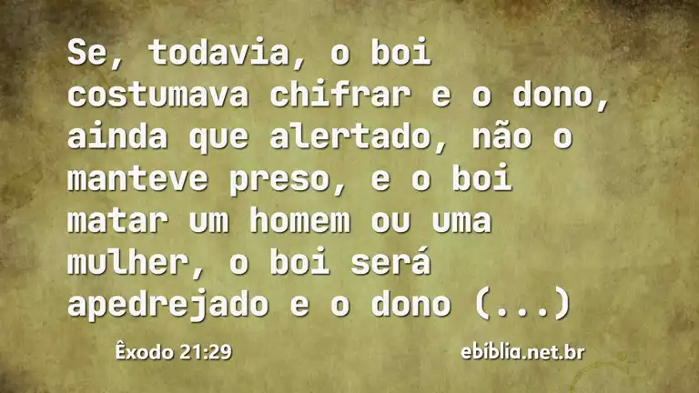 Êxodo 21:29