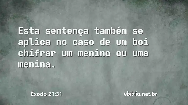 Êxodo 21:31