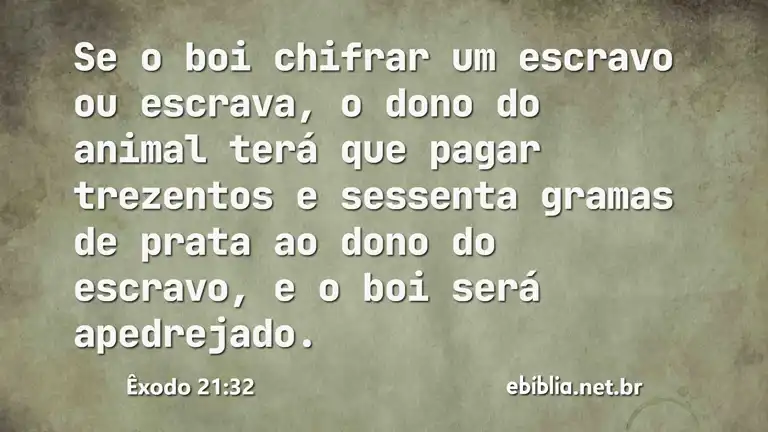 Êxodo 21:32