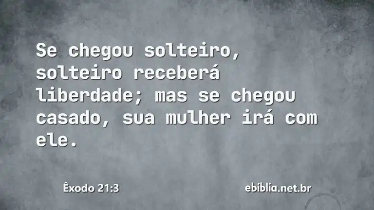 Êxodo 21:3