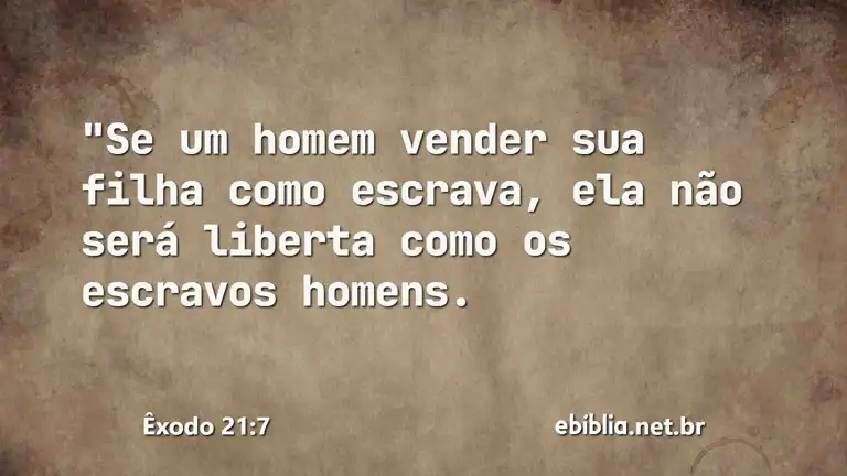 Êxodo 21:7