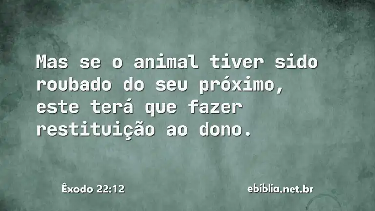 Êxodo 22:12