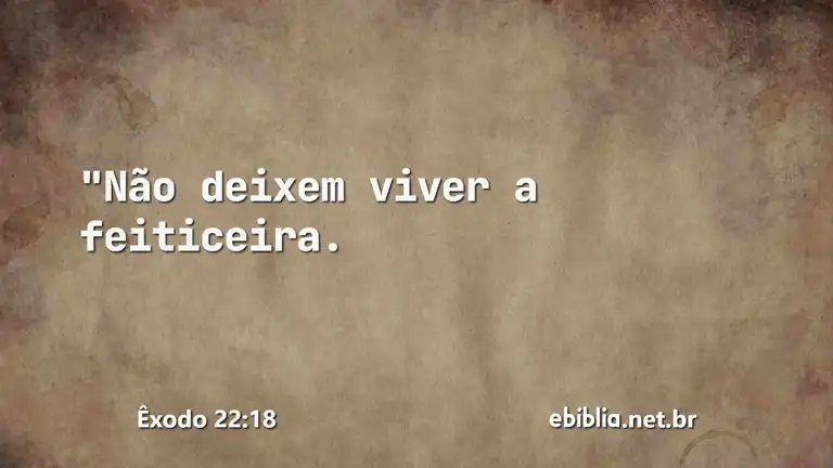 Êxodo 22:18