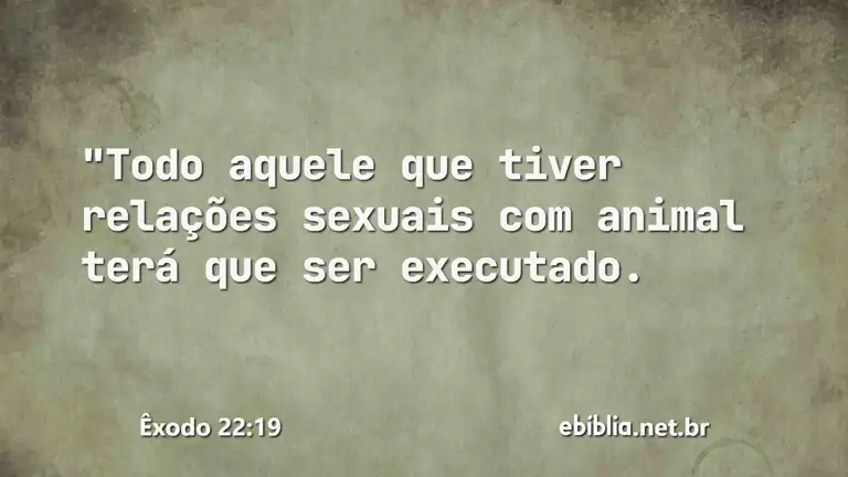 Êxodo 22:19