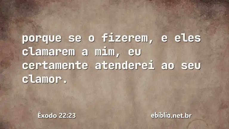 Êxodo 22:23