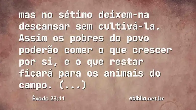 Êxodo 23:11