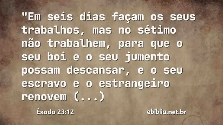 Êxodo 23:12