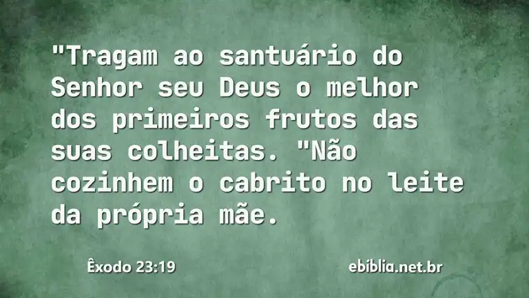 Êxodo 23:19