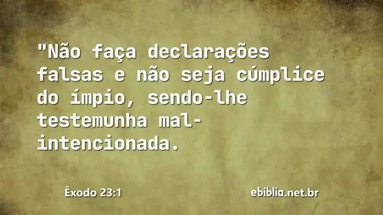 Êxodo 23:1