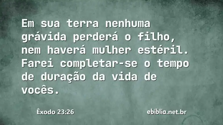 Êxodo 23:26