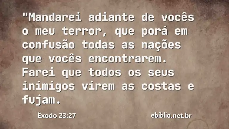 Êxodo 23:27