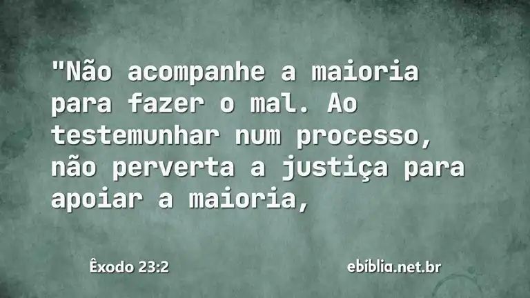 Êxodo 23:2