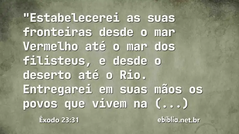 Êxodo 23:31