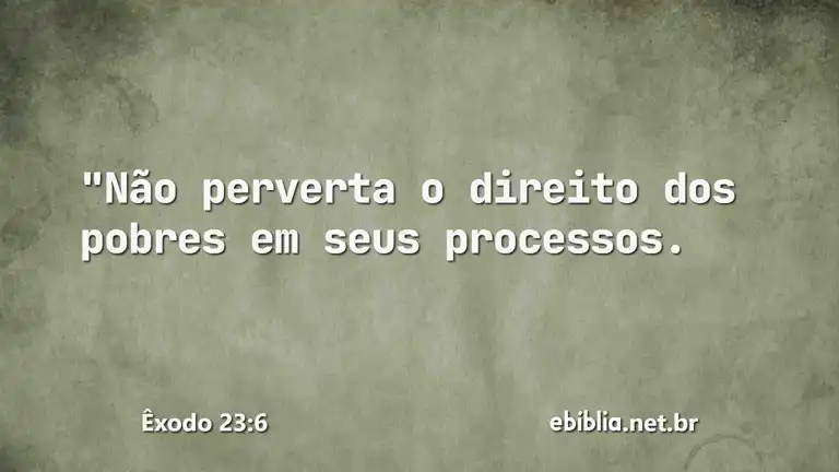 Êxodo 23:6