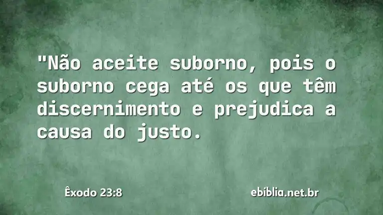 Êxodo 23:8