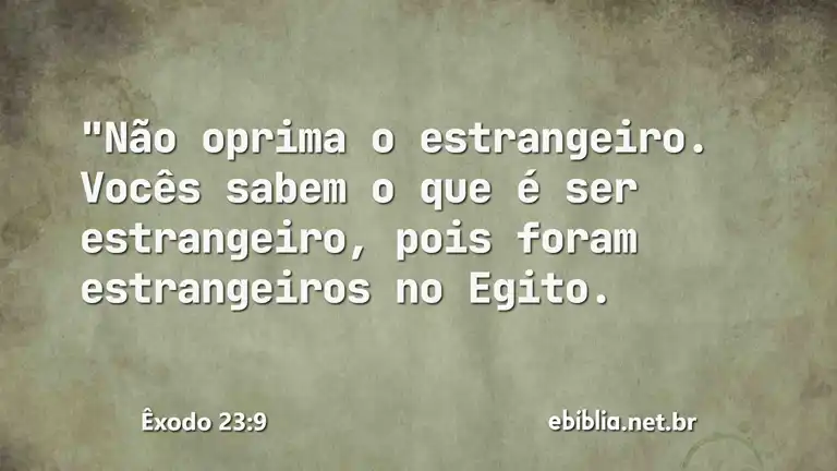 Êxodo 23:9