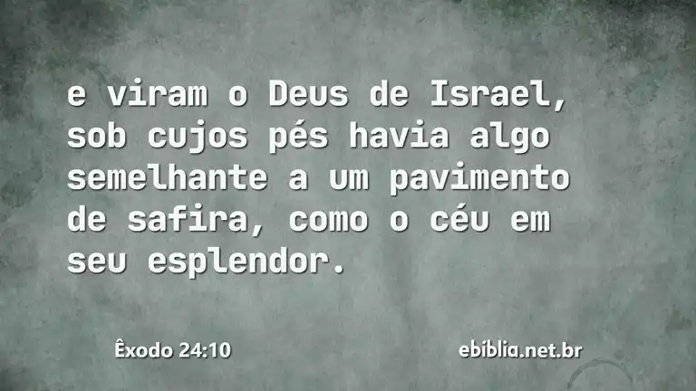 Êxodo 24:10