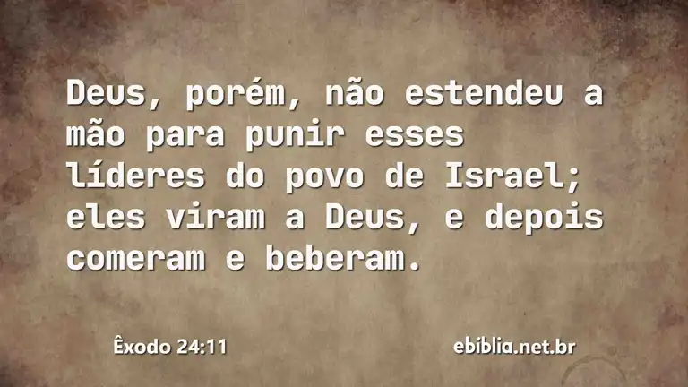 Êxodo 24:11