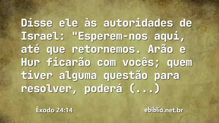 Êxodo 24:14