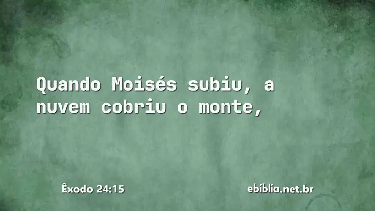 Êxodo 24:15