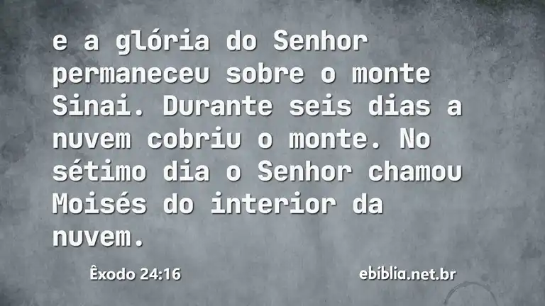 Êxodo 24:16