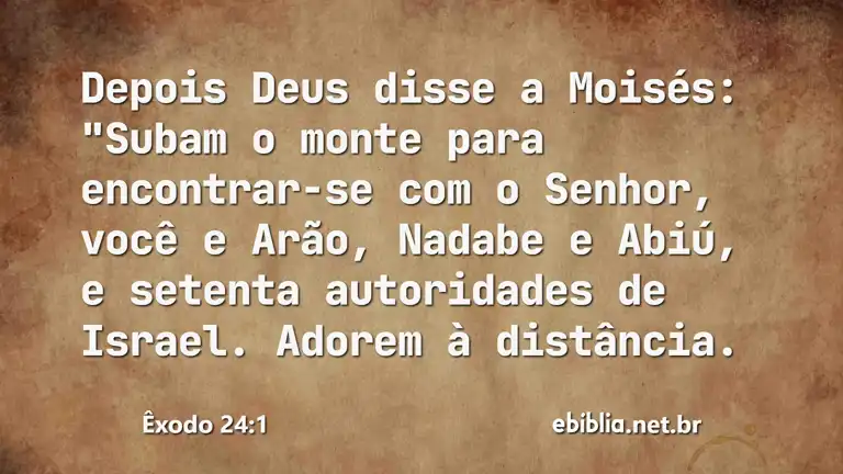 Êxodo 24:1