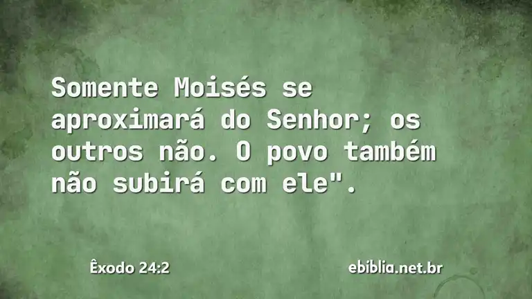 Êxodo 24:2