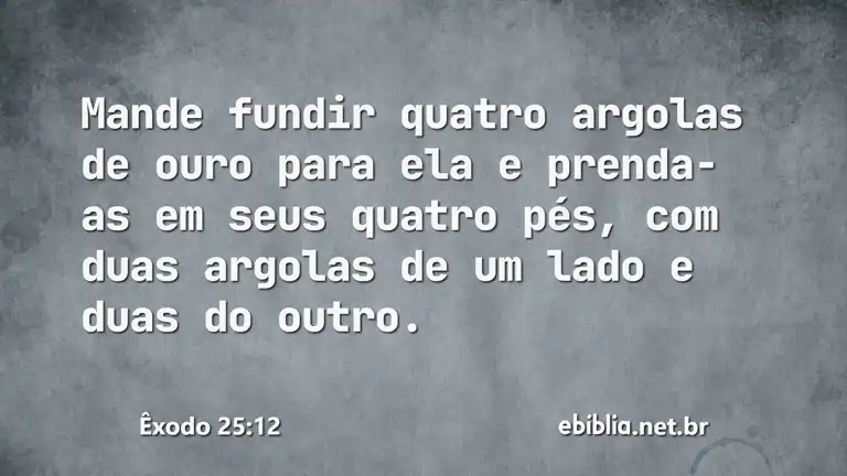 Êxodo 25:12