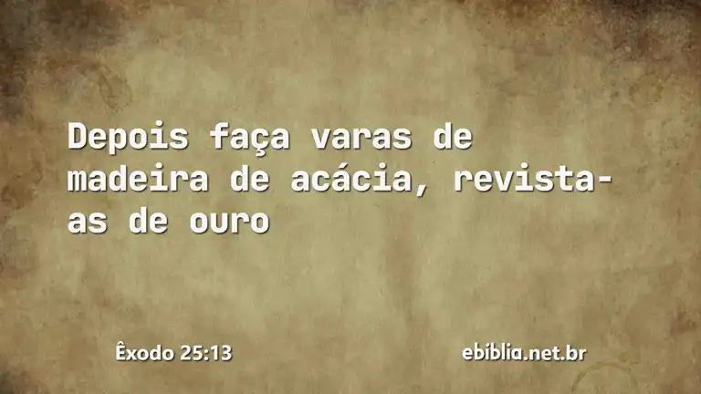 Êxodo 25:13